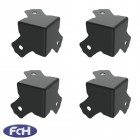 Medium Flat Corners with 1.6mm Radius - 40mm x 40mm - Pack of 4